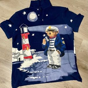 Ralph Lauren polo light house bear. Mint condition. No-flaws. Size L